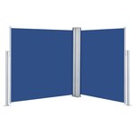 vidaXL Auvent latéral rétractable 170 x 600 cm Bleu