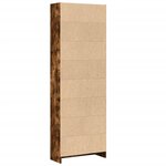 vidaXL Bibliothèque chêne fumé 60x24x176 cm bois d'ingénierie