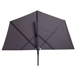 Madison Parasol de balcon Sun Wave 270x150 cm Bleu saphir