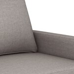 vidaXL Ensemble de canapés 4 Pièces avec coussins Taupe Tissu