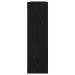 vidaXL Étagère murale Chêne noir 75x16x55 cm Bois d'ingénierie
