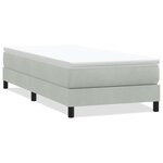 vidaXL Sommier à lattes de lit sans matelas gris clair 90x210 cm