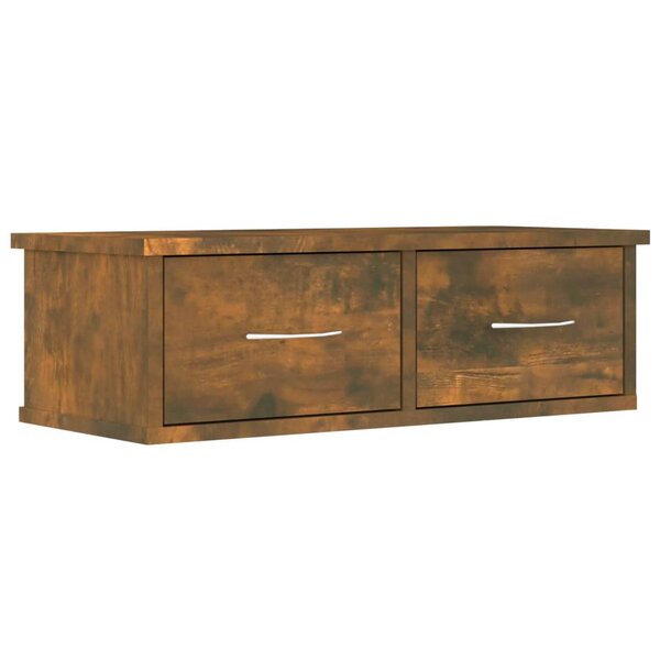 vidaXL Armoire murale Chêne fumé 60x26x18 5 cm Bois d'ingénierie