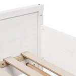 vidaXL Lit extensible pour enfants Other Blanc 80 x 130 / 165 / 200 cm