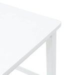 VidaXL Tabourets de bar 2 Pièces blanc bois massif d'hévéa