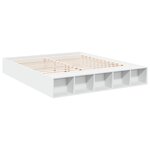 vidaXL Cadre de lit sans matelas blanc 180x200 cm