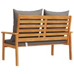 vidaXL Canapé de jardin 120 cm avec coussin bois d'acacia massif