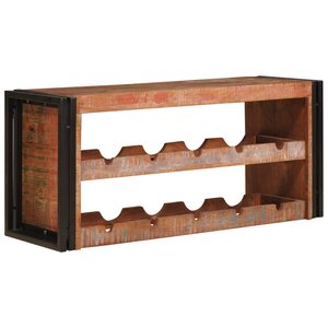 vidaXL Étagère à vin Marron 100 x 45 x 33 cm Bois récupéré massif