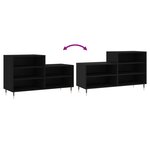 vidaXL Armoire à chaussures Noir 102x36x60 cm Bois d'ingénierie