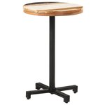 vidaXL Table de bistro Ronde Ø50x75 cm Bois de récupération massif