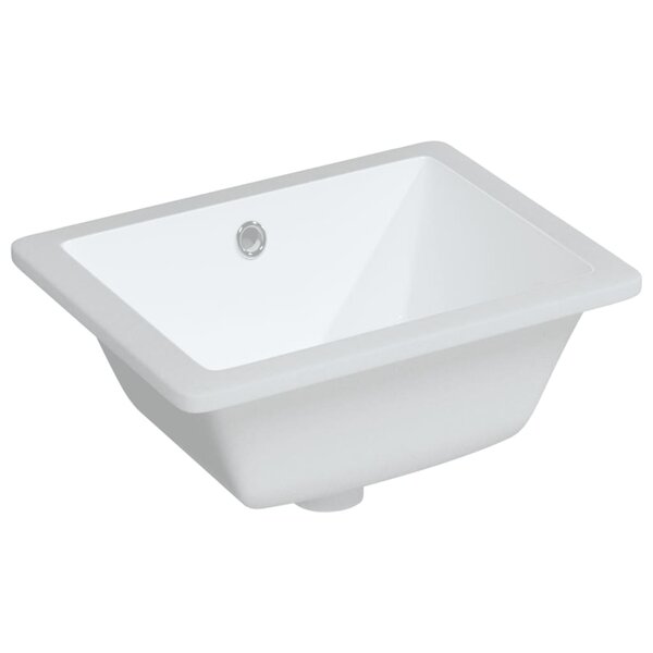 vidaXL Évier salle de bain blanc 39x30x18 5 cm rectangulaire céramique