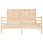 vidaXL Cadre de lit sans matelas bois massif