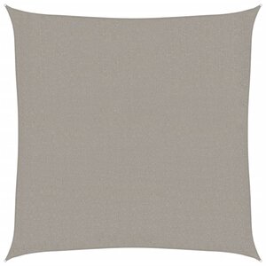 vidaXL Voile d'ombrage 160 g/m² carré gris clair 3 6x3 6 m PEHD