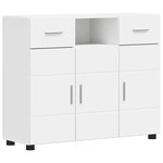 vidaXL Cabinet en Bois Blanc 88 5 x 30 5 x 73 cm Bois d'ingénierie