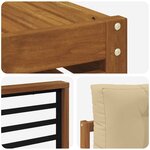 vidaXL Ensemble de canapés d'extérieur 9 Pièces Naturel et Beige