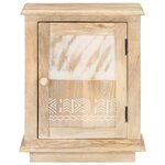 vidaXL Table de chevet 40x30x46 cm Bois de manguier massif