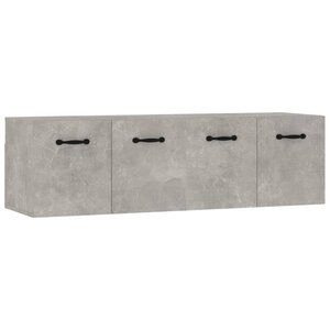 vidaXL Armoires murales 2Pièces Gris béton 80x35x36 5cm Bois d'ingénierie