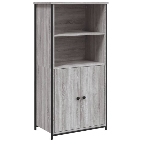 vidaXL Buffet haut sonoma gris 62x36x121 5 cm bois d'ingénierie
