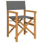 vidaXL Chaises de metteur en scène pliantes lot de 2 Bois teck massif