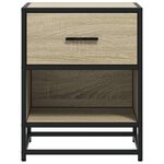 vidaXL Table de chevet chêne sonoma 40x31x50 cm bois d’ingénierie