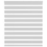 vidaXL Store zèbre gris clair largeur du tissu 115 9 cm polyester