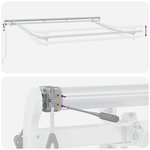 vidaXL Auvent Rétractable Gris clair 350 x 200 cm