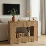 vidaXL Table console Chêne Artisanal 101 x 29 x 74 cm
