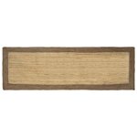 vidaXL Tapis de surface Gris 80 x 250 cm Jute