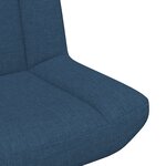 vidaXL fauteuil lounge Bleu Tissu Moyen Ergonomique Fauteuil lounge