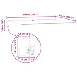 vidaXL Auvent rétractable automatique marron 600x300 cm