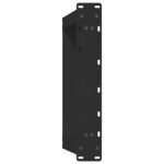 vidaXL Pieds de table basse en U  2 pièces  noir  60 x (42-43) cm  acier