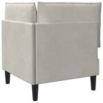 vidaXL Sofa avec rangement Crème Velours