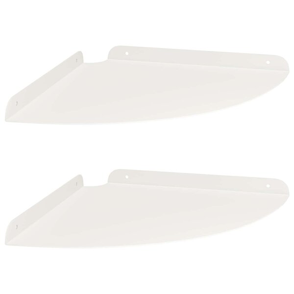 vidaXL Étagère flottante avec étagère 2 Pièces Blanc 30 x 30 x 2 cm