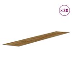 vidaXL Panneaux muraux Aspect bois Marron PVC 4 12 m²