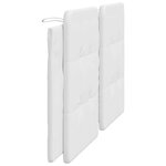 vidaXL Coussin de tête de lit Zadar blanc 183 cm similicuir