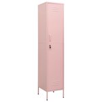 vidaXL Armoire à casiers Rose 35x46x180 cm Acier