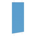 vidaXL Store plissé bleu 85x200 cm largeur du tissu 84 4 cm polyester