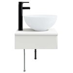 vidaXL Basin de lavage mural Blanc 40 x 41 x 40 5 cm Bois d'ingénierie