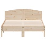 vidaXL Cadre de lit sans matelas 135x190 cm bois de pin massif