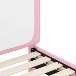 vidaXL Cadre de lit pour tout-petit avec tête de lit Rose 70 x 140 cm