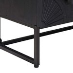 vidaXL Armoire à tiroirs avec tiroir Noir 75 x 30 x 65 cm