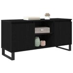 vidaXL Meuble TV Chêne noir 104 x 35 x 50 cm Bois d'ingénierie