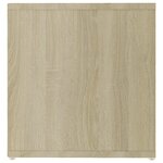 vidaXL Meuble TV blanc chêne sonoma 142 5x35x36 5 cm bois d'ingénierie