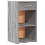 vidaXL Tables de chevet 2 Pièces sonoma gris 35x34x65cm bois d'ingénierie