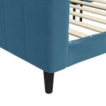vidaXL Lit de repos sans matelas bleu 80x200 cm velours