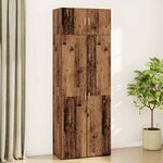vidaXL Armoire de rangement 3 Pièces Bois ancien