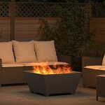 vidaXL Braise Noir 80 x 80 x 40 cm Acier