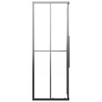 vidaXL Cabine de douche ESG dépoli 70x70x180 cm Noir