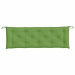vidaXL Coussin de banc de jardin vert mélangé 150x50x7 cm tissu