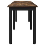 vidaXL banc Chêne Fumé 160 x 35 x 45 cm Bois d'ingénierie